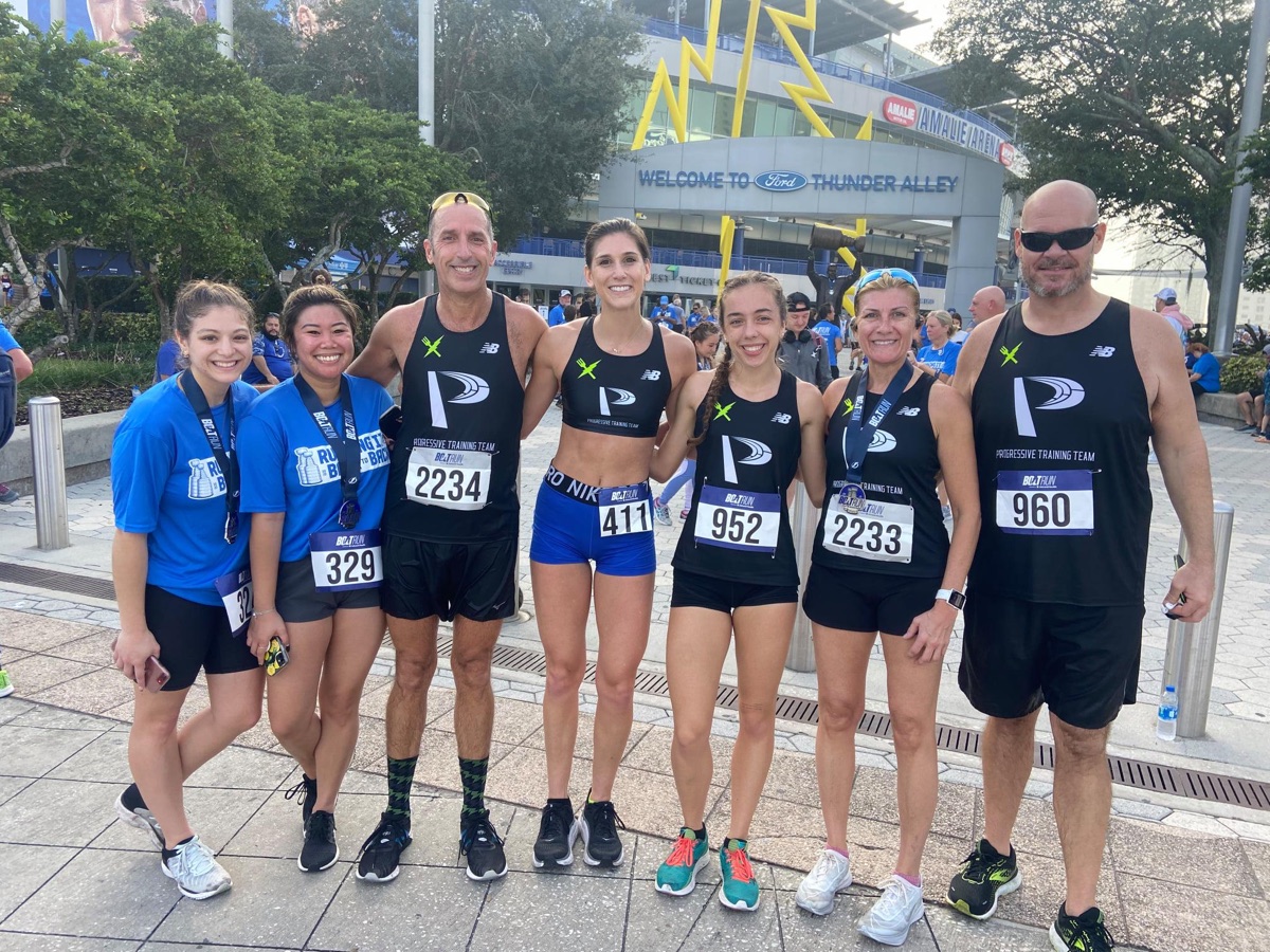Progressive Training Team group at Amalie Arena race